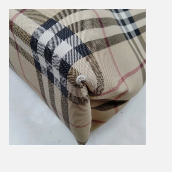Burberry London Tote Bag Brown PVC - Picture 6 of 9